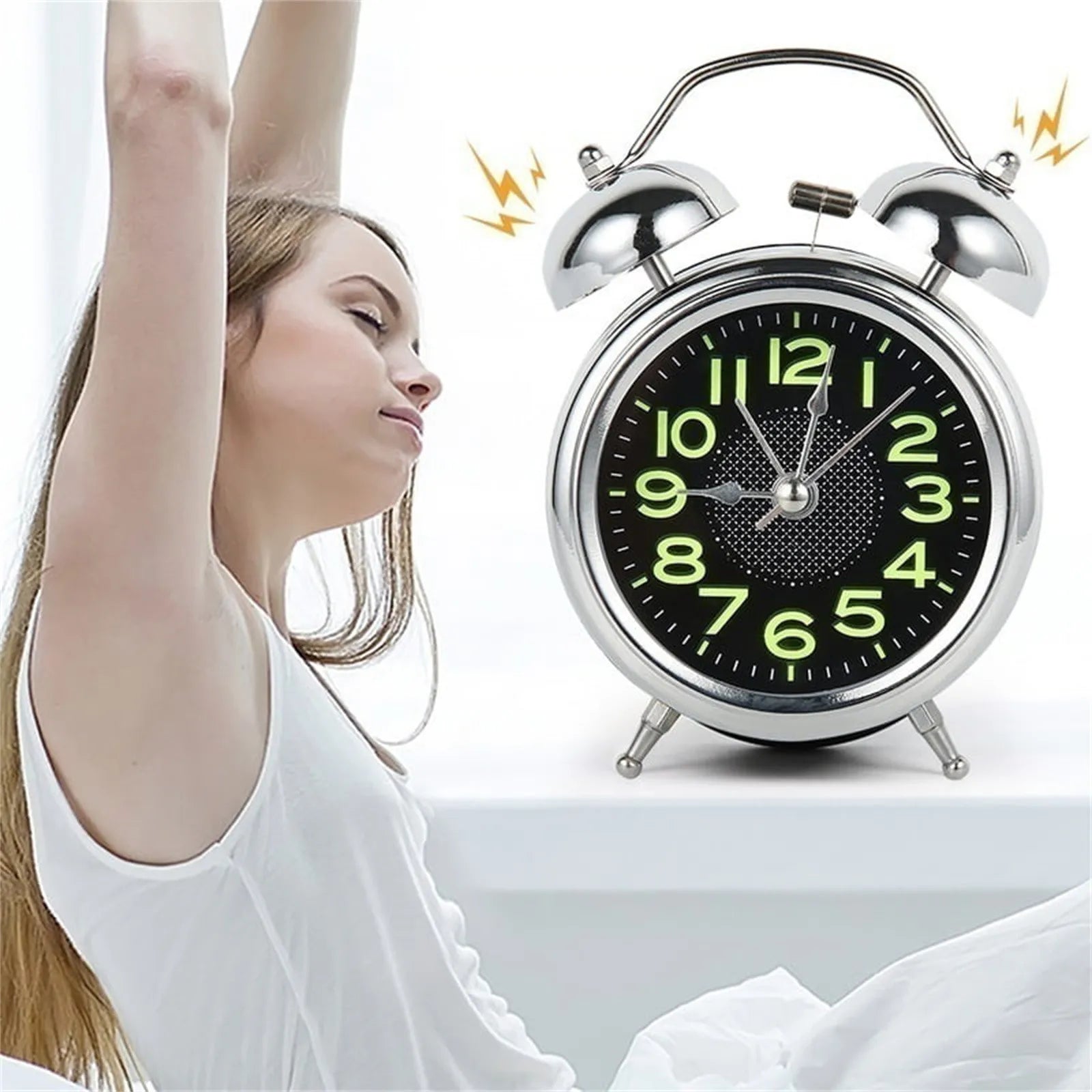 Retro Twin Bell Loud Alarm Clock for Heavy Sleepers | Ka-mostore