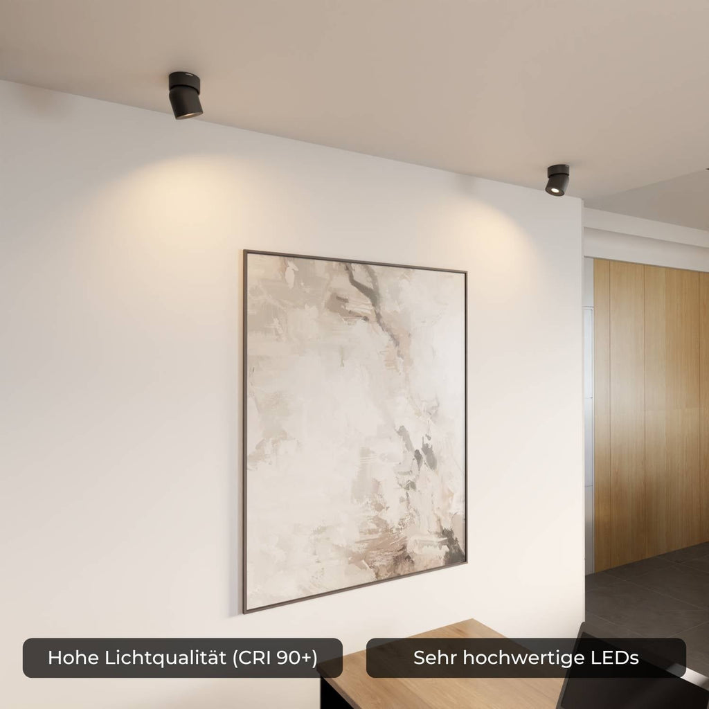 Ceiling Lamp With Flexible Head Rotation And 2700K Warm Glow