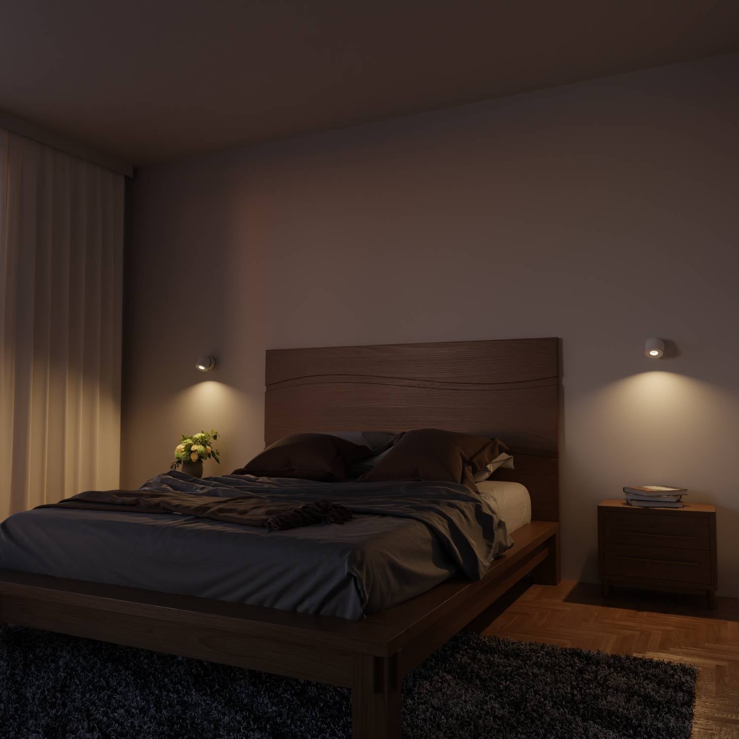 Ceiling Lamp With Flexible Head Rotation And 2700K Warm Glow