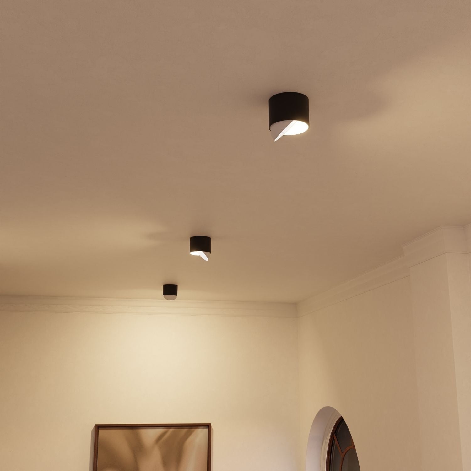 Adjustable LED Ceiling Light With Warm 2700K For Hallways, Kitchens, And Living Rooms