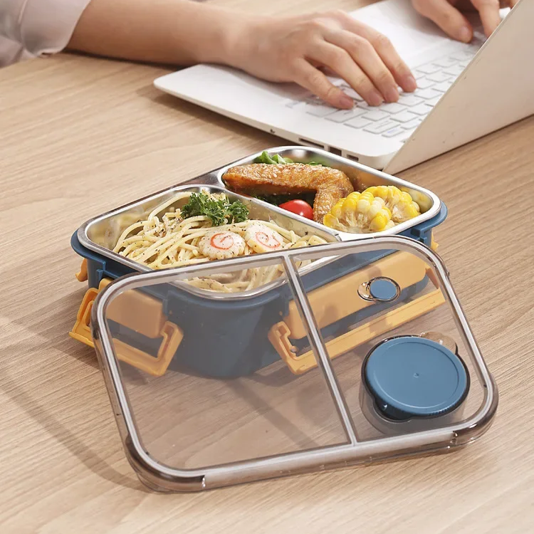 Esskraft Insulated Food Container — Multi-Compartment, Leak-Resistant Lunch Box