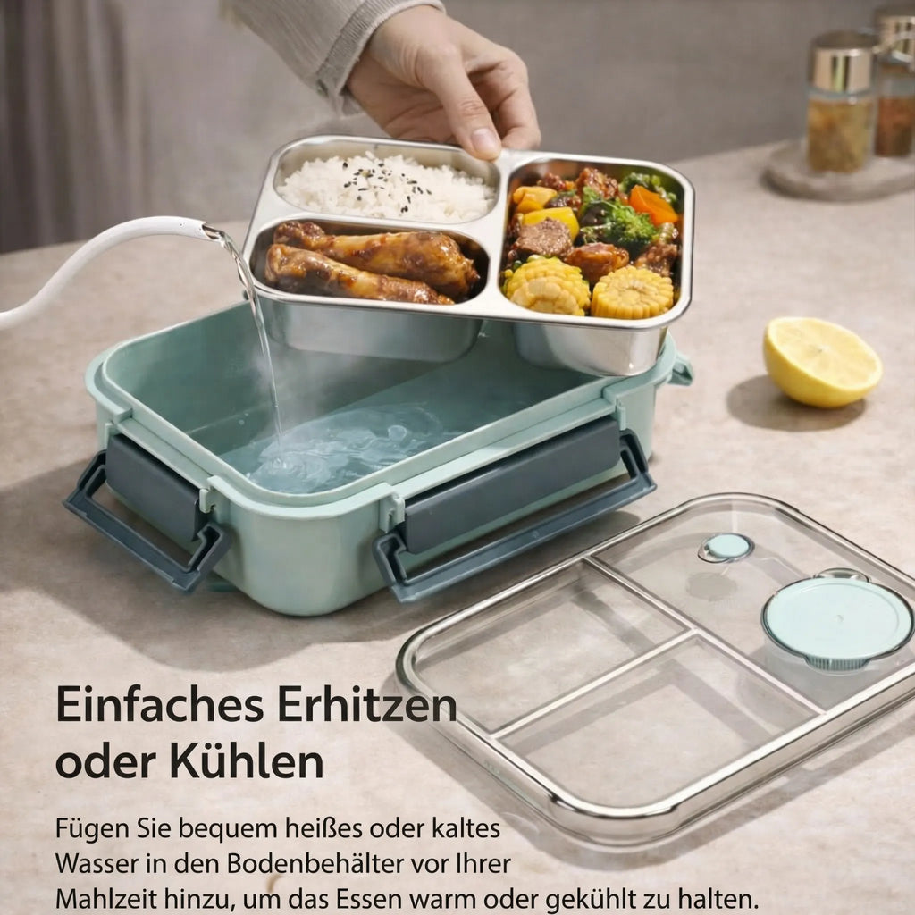 Esskraft Insulated Food Container — Multi-Compartment, Leak-Resistant Lunch Box