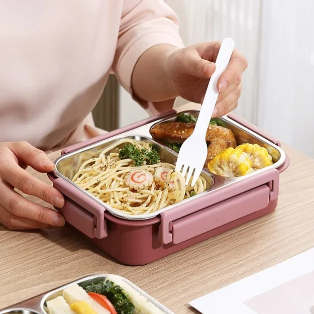 Esskraft Insulated Food Container — Multi-Compartment, Leak-Resistant Lunch Box