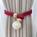 Pearl Accent Curtain Tie Backs | 2 Pc Set | Ka-mostore