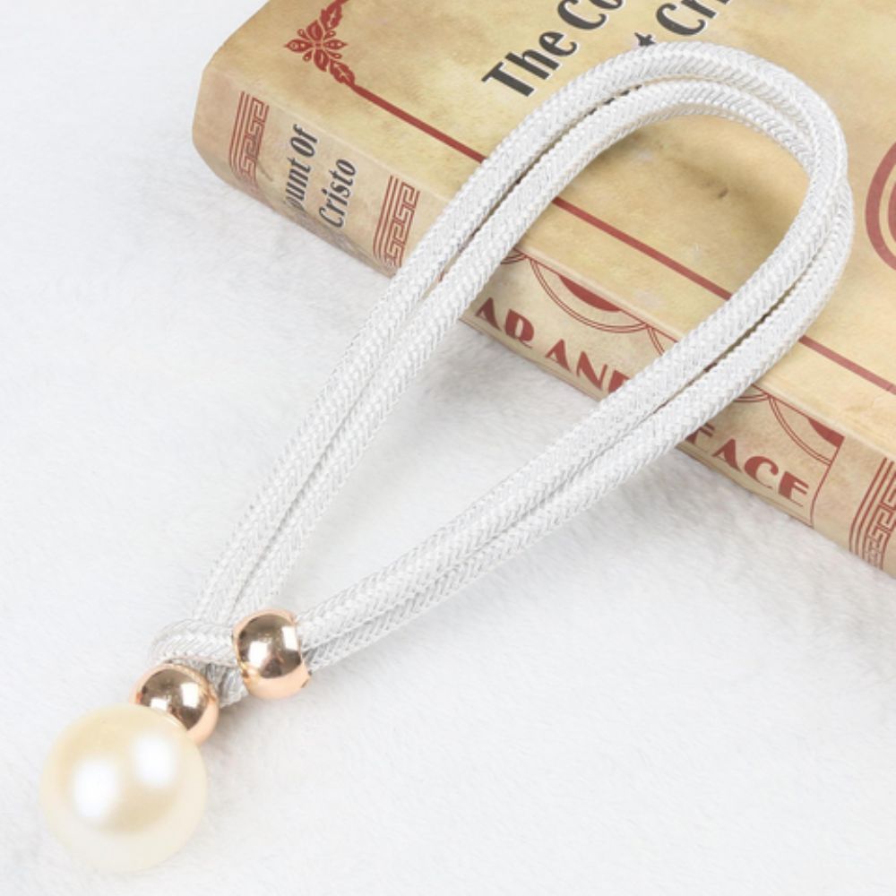 Pearl Accent Curtain Tie Backs | 2 Pc Set | Ka-mostore