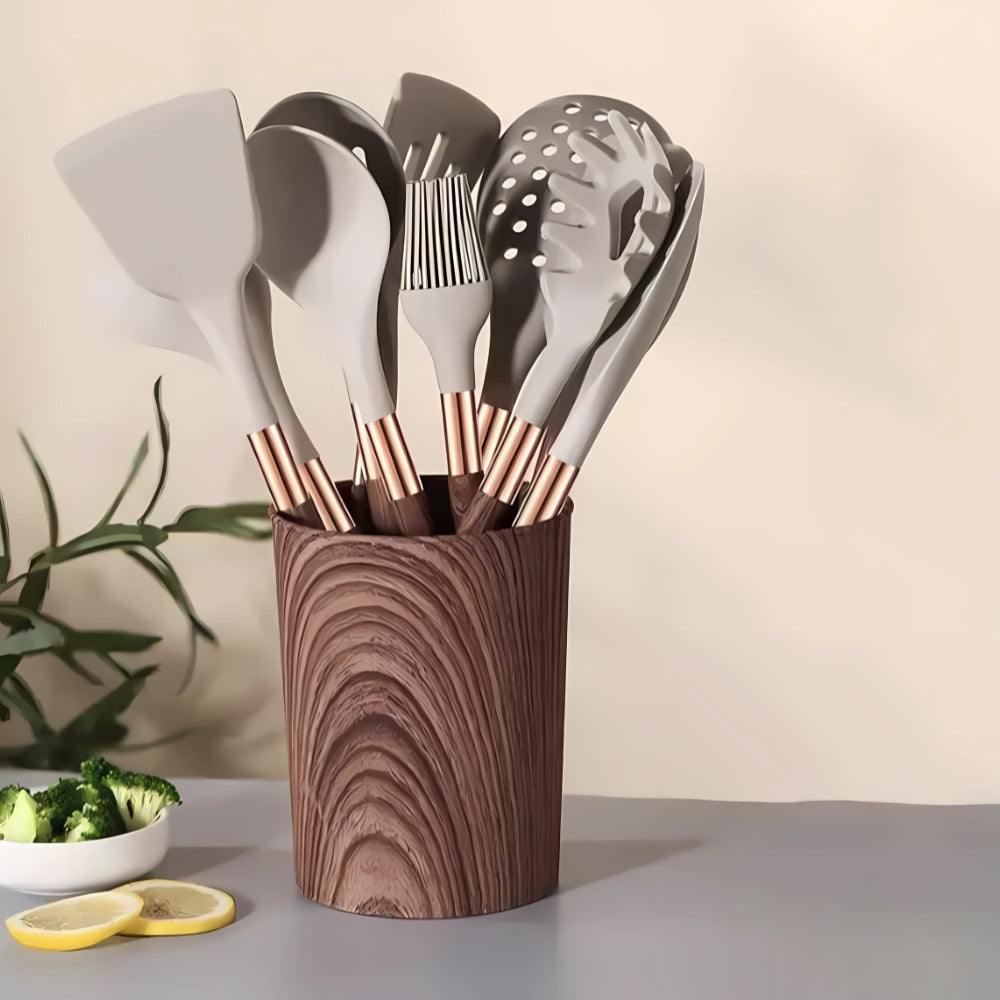 Premium Silicone Kitchen Utensil Set | 10 Pcs | Ka-mostore