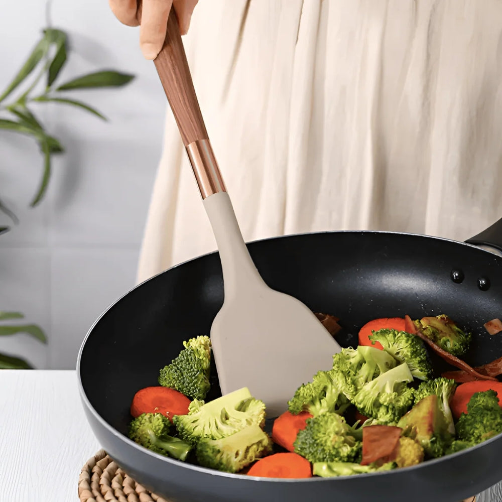 Premium Silicone Kitchen Utensil Set | 10 Pcs | Ka-mostore