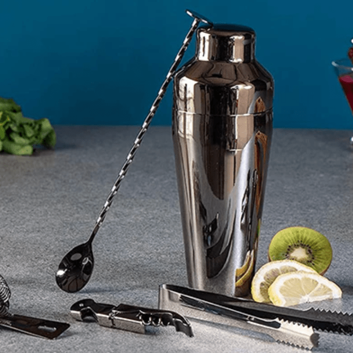 10-piece stainless steel bar tool set for home mixology | Ka-mostore