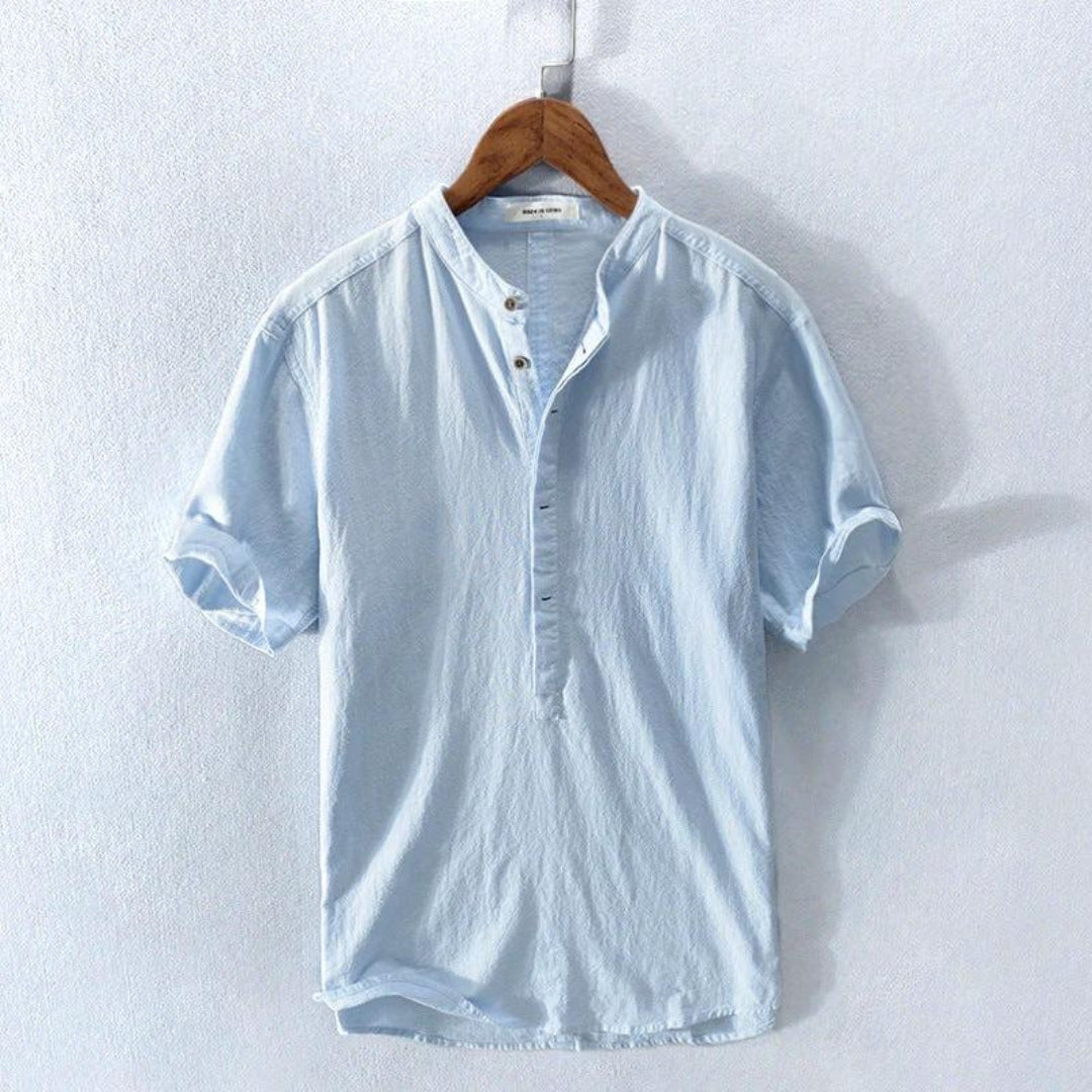 Herren Freizeithemd aus lockerem Leinenmischgewebe | Ka-mostore