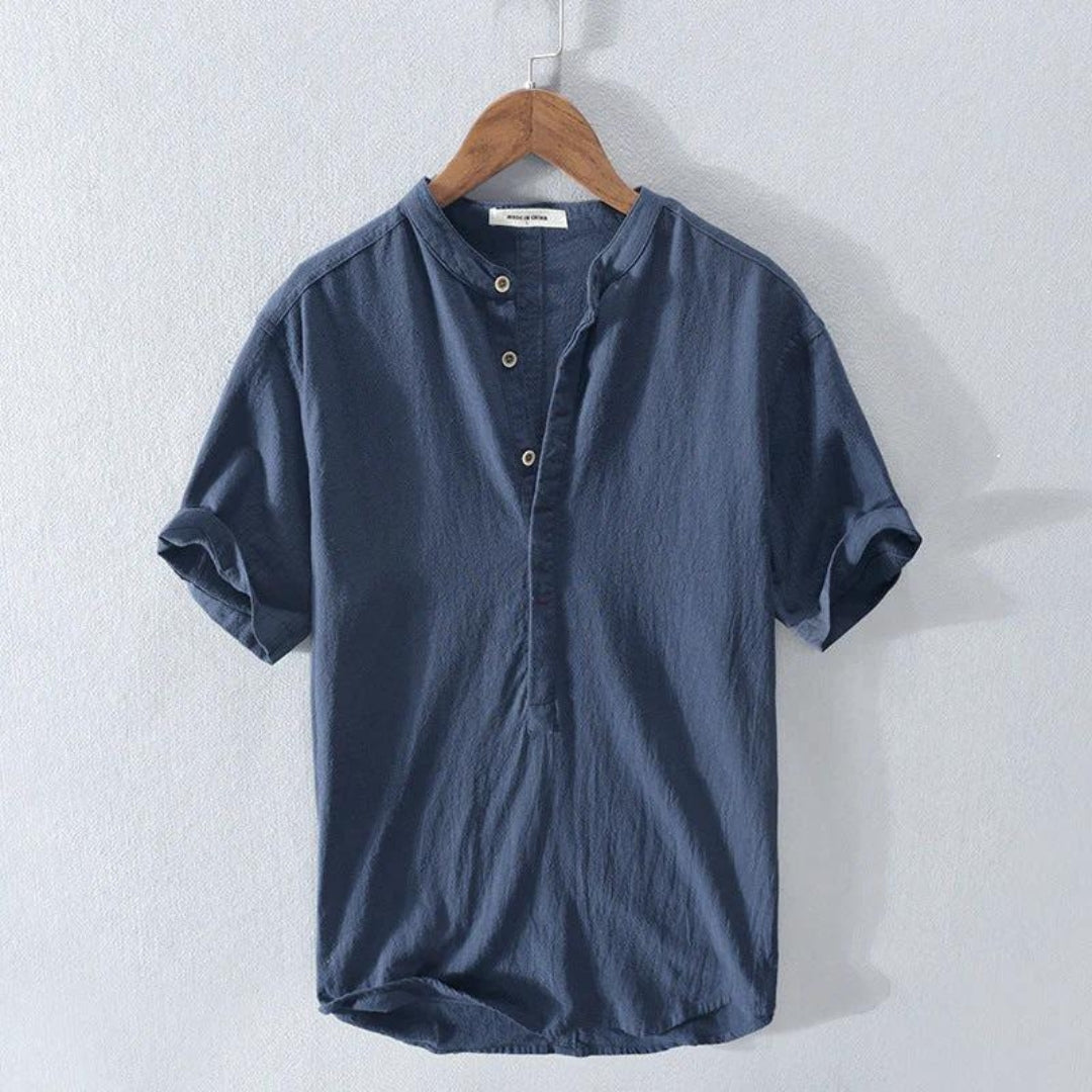 Herren Freizeithemd aus lockerem Leinenmischgewebe | Ka-mostore