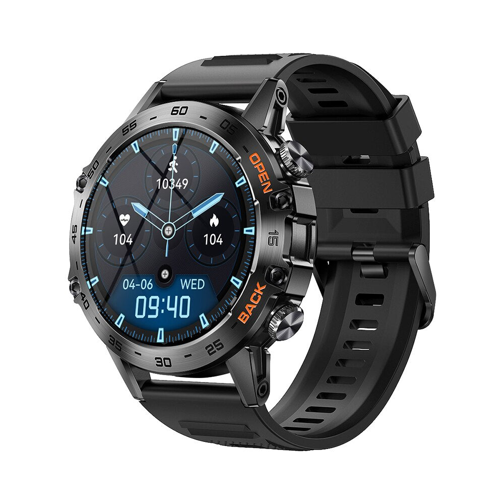 Luxus 1,39" Bluetooth okosóra férfiaknak sporthoz és fitneszhez | IP68 vízálló okosóra Xiaomi, Android, iOS készülékekhez K52 - Okosóra, sport, fitnesz, vízálló | Ka-mostore