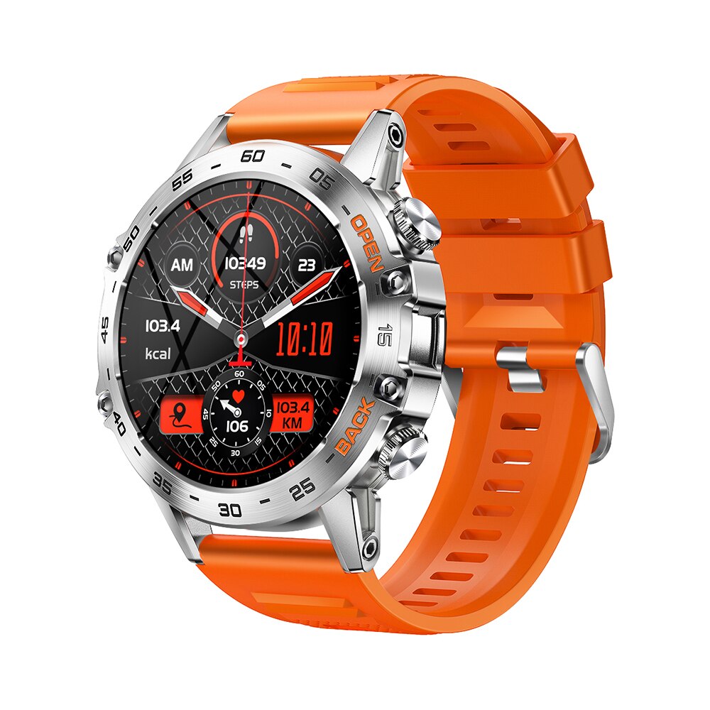Luxus 1,39" Bluetooth okosóra férfiaknak sporthoz és fitneszhez | IP68 vízálló okosóra Xiaomi, Android, iOS készülékekhez K52 - Okosóra, sport, fitnesz, vízálló | Ka-mostore