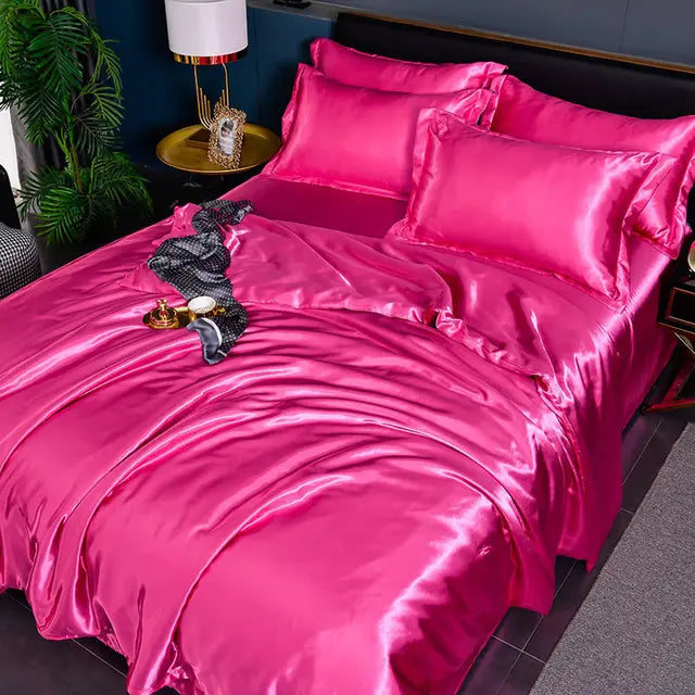 SilkSerenity - Smooth Satin Duvet Cover Set - Luxury Bedding | Ka-mostore
