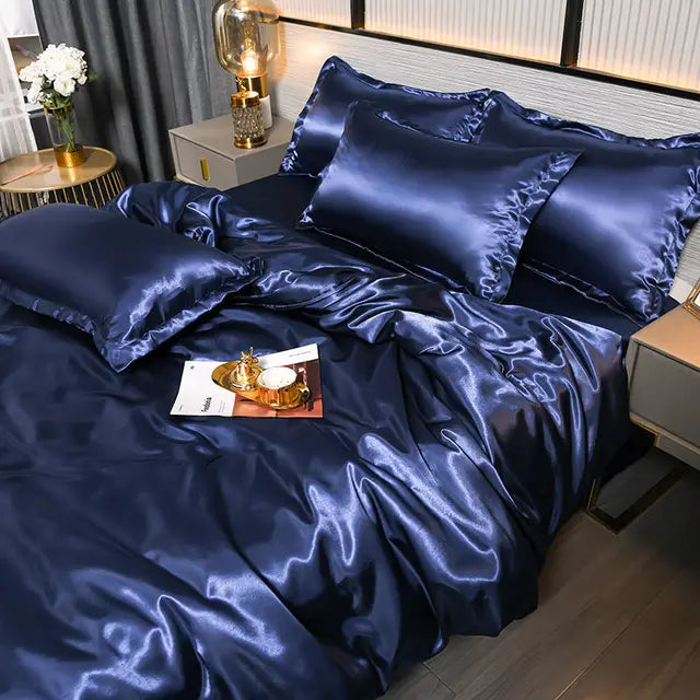 SilkSerenity - Smooth Satin Duvet Cover Set - Luxury Bedding | Ka-mostore