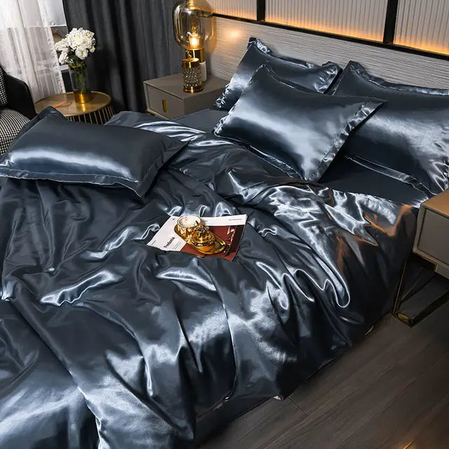 SilkSerenity - Smooth Satin Duvet Cover Set - Luxury Bedding | Ka-mostore