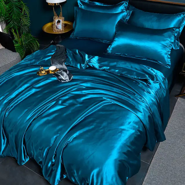 SilkSerenity - Smooth Satin Duvet Cover Set - Luxury Bedding | Ka-mostore