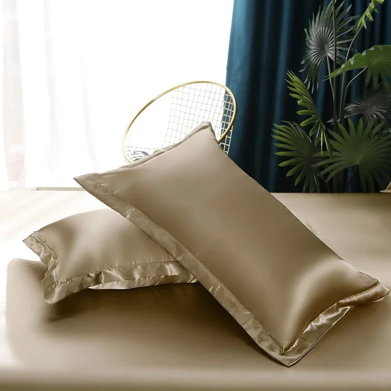 Silk Satin Bedding Set - Opulent Comfort | Ka-mostore