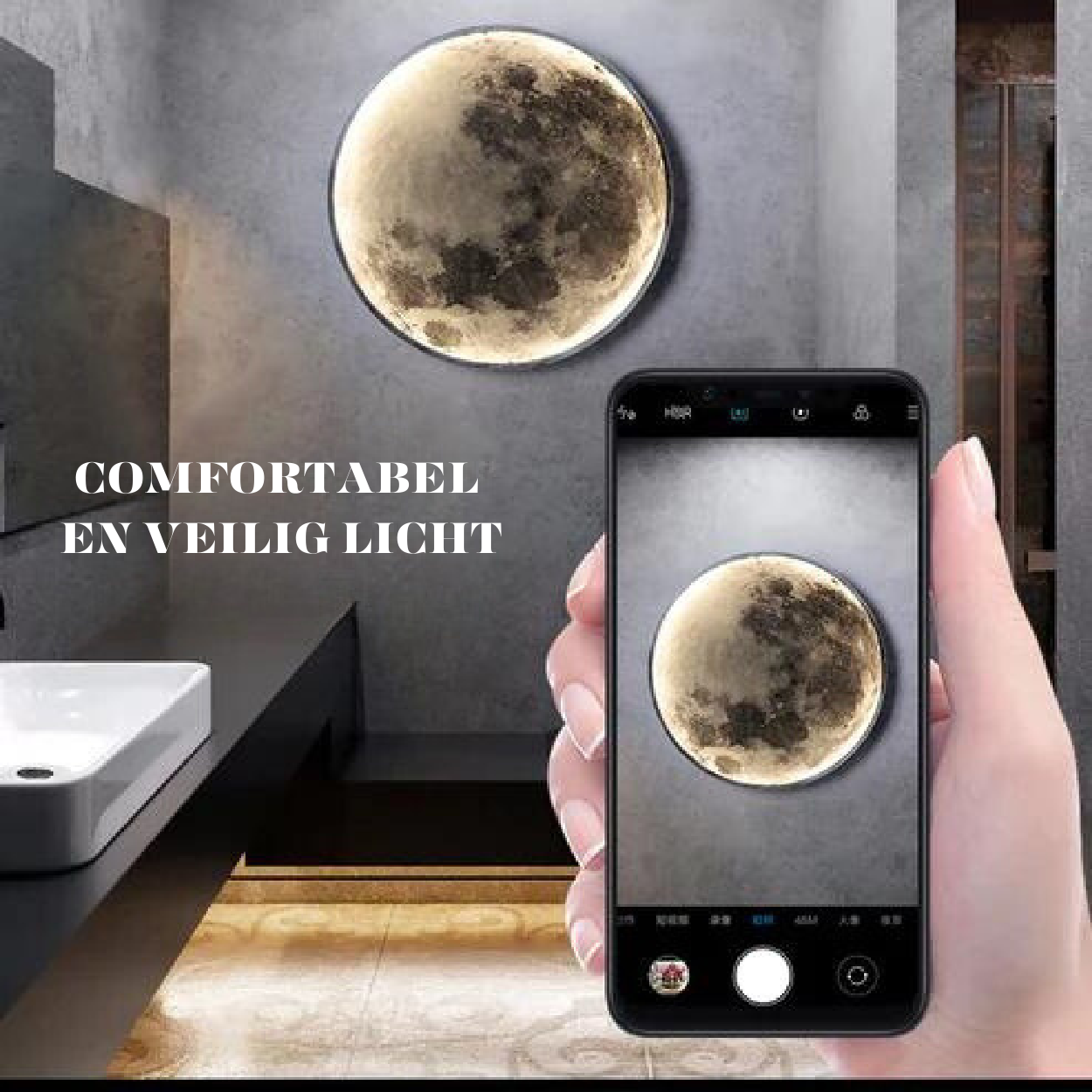 LunaGlow Moon Lamp Creates Cozy Living Ambience With Gentle Moonlight Glow In Any Room