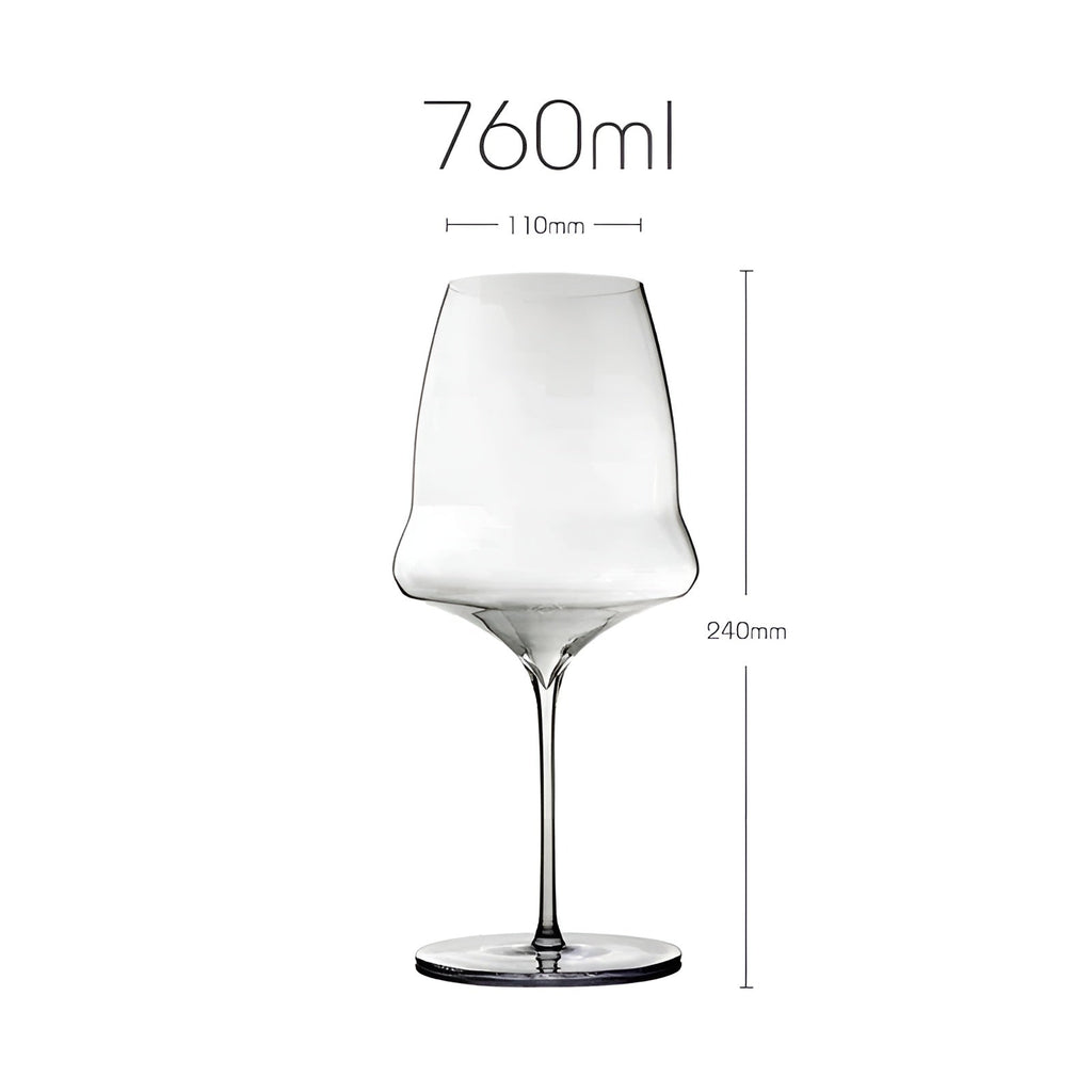 Elegant krystalvinglas med tyndvægget champagneglas på 390-760 ml