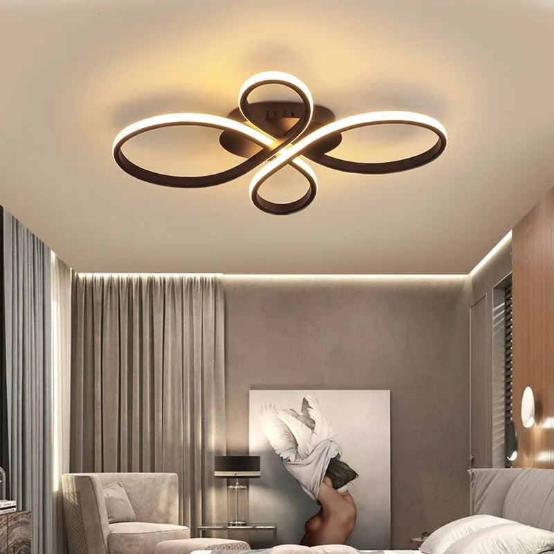 LumaNova Multi Ring LED Ceiling Lamp With Dimmer For Living Rooms And Studies And Bedrooms