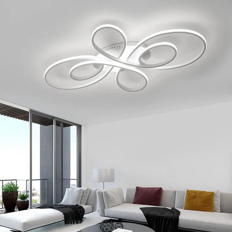 LumaNova Multi Ring LED Ceiling Lamp With Dimmer For Living Rooms And Studies And Bedrooms