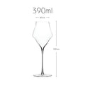 Elegant krystalvinglas med tyndvægget champagneglas på 390-760 ml