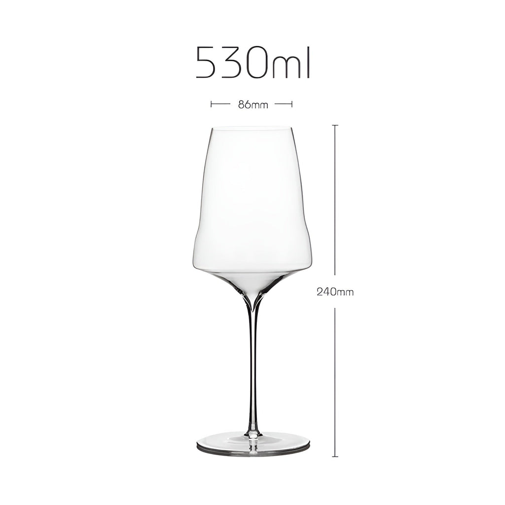 Elegant krystalvinglas med tyndvægget champagneglas på 390-760 ml