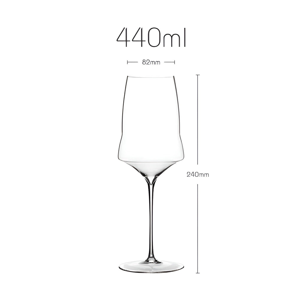 Elegant krystalvinglas med tyndvægget champagneglas på 390-760 ml