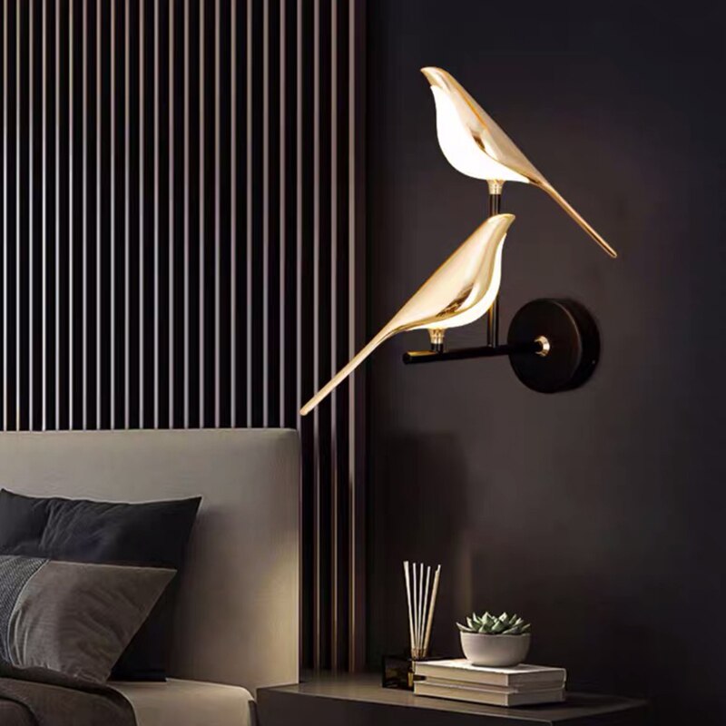 Bird Design LED Wall Light With Magnetic Rotatable Design For Living Rooms