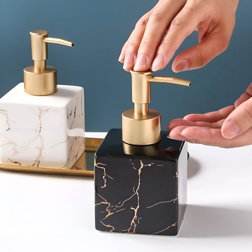 Dispenser per sapone Marmora — Elegante effetto marmo per cucina o bagno