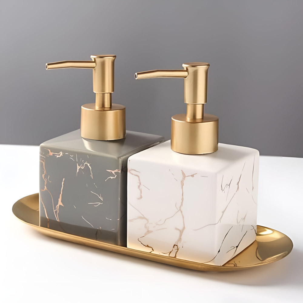 Dispenser per sapone Marmora — Elegante effetto marmo per cucina o bagno