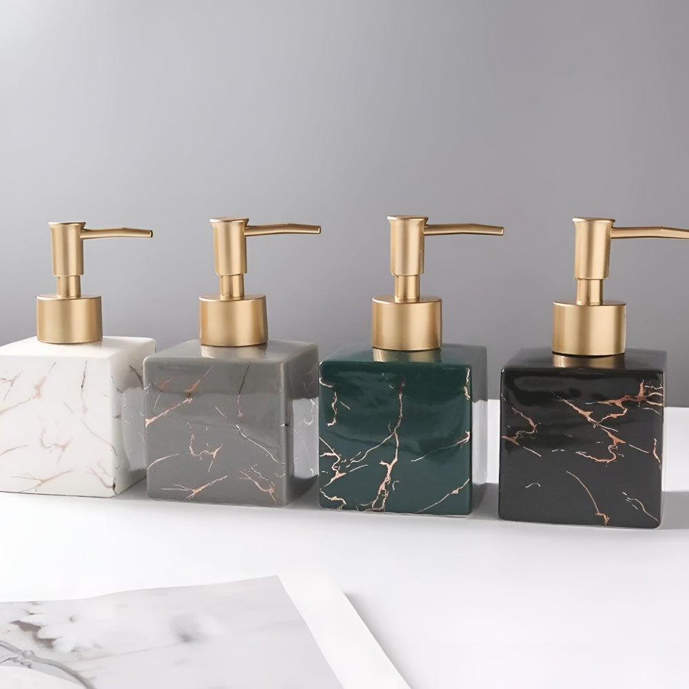 Dispenser per sapone Marmora — Elegante effetto marmo per cucina o bagno