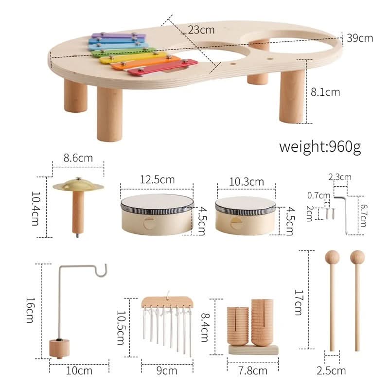 Baby's First Musical Instrument Set - Wood | Ka-mostore