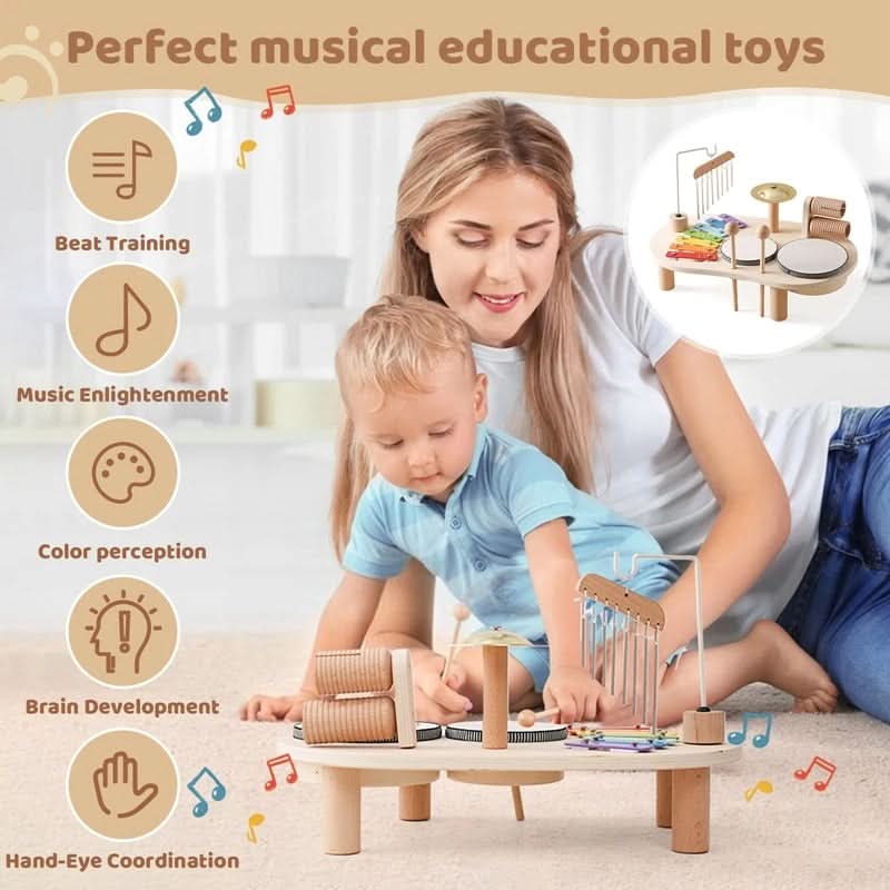 Baby's First Musical Instrument Set - Wood | Ka-mostore
