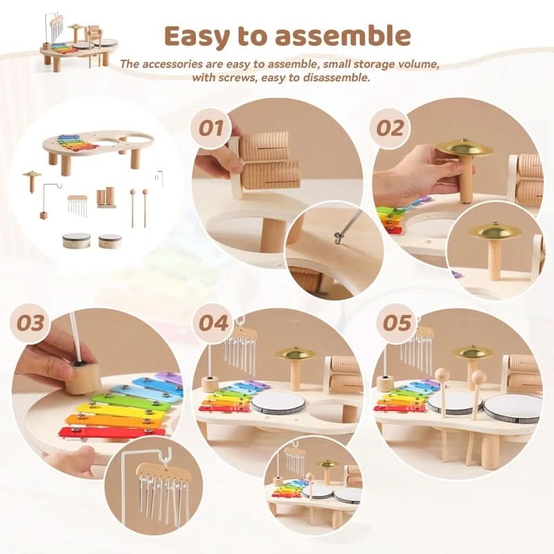Baby's First Musical Instrument Set - Wood | Ka-mostore