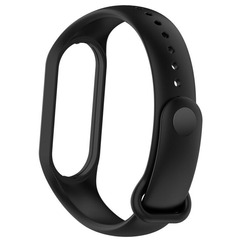 Sort silikonerem til Xiaomi Mi Band 7, sort