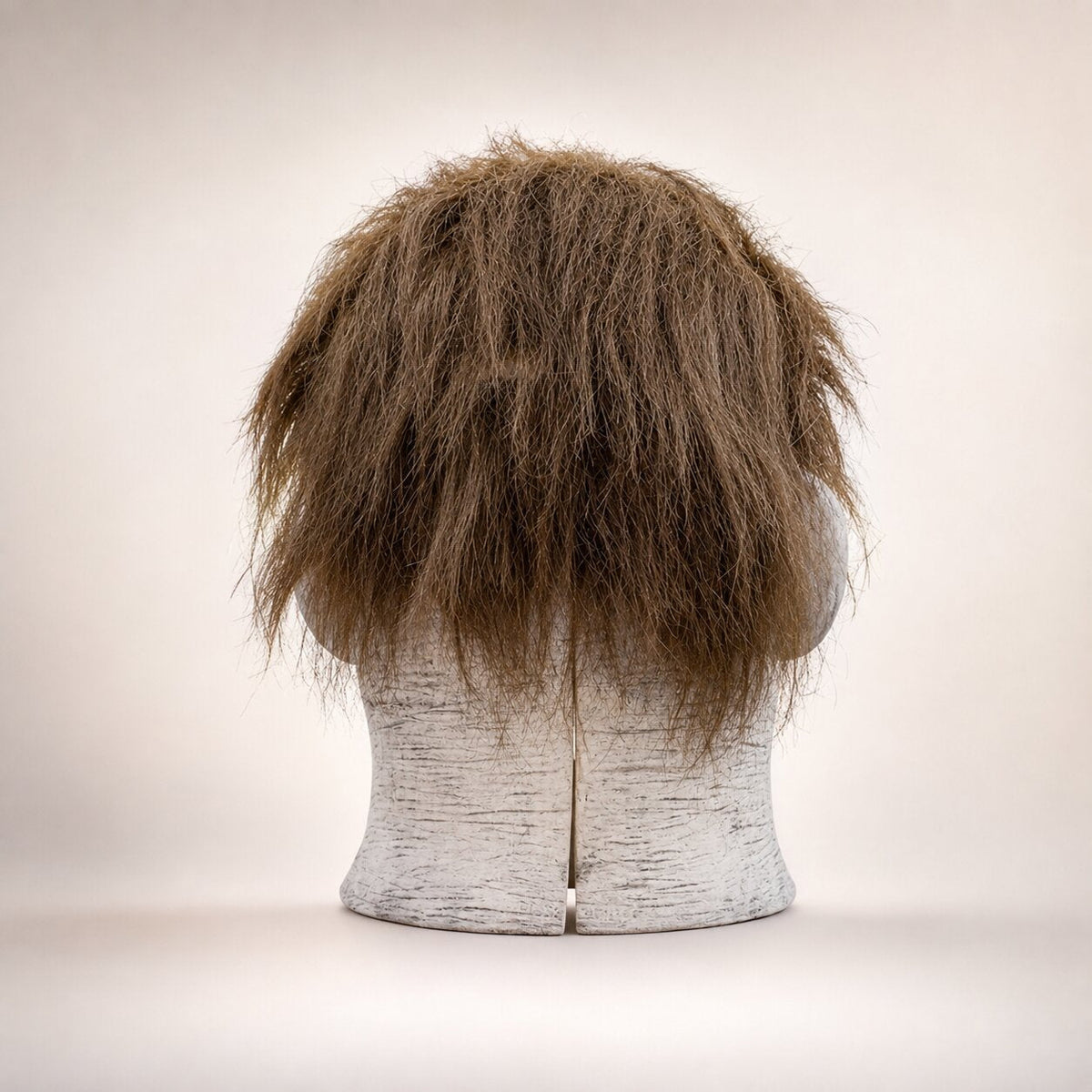 Máscara de Halloween de rostro completo de Michael Myers — cara blanca, cabello castaño, accesorio de disfraz de cosplay de terror