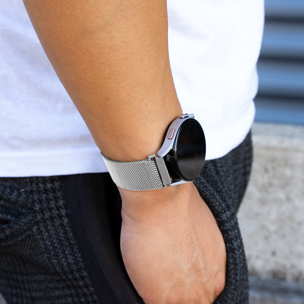 Cinturino milanese argento per Samsung Galaxy Watch 4 da 40mm