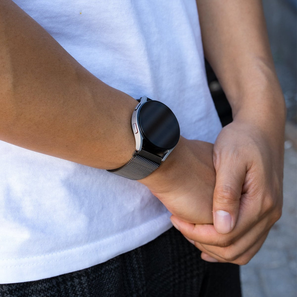 רצועת מילאנו שחורה עבור Samsung Galaxy Watch Active