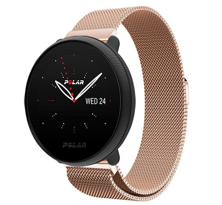 Λουράκι Smartwatch Polar Ignite 2 — Μιλανέζικο λουράκι σε ροζ χρυσό