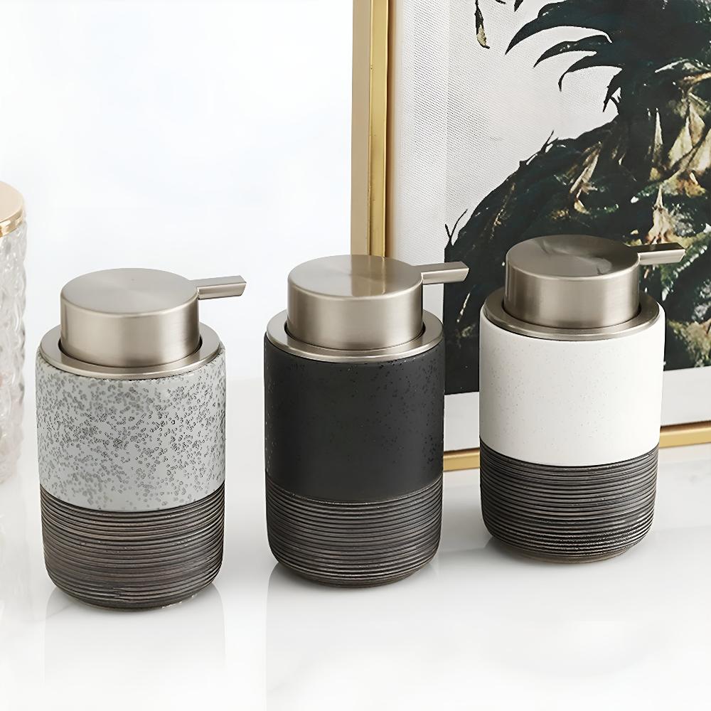 Dispenser per sapone in ceramica con finitura opaca | Ka-mostore