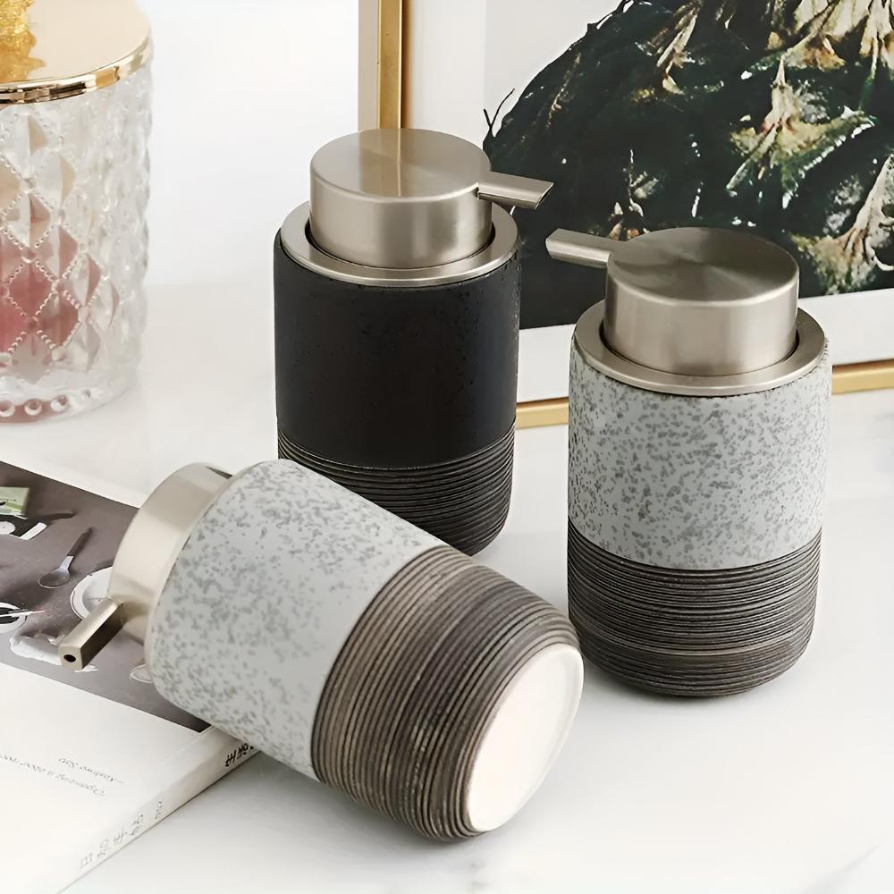 Dispenser per sapone in ceramica con finitura opaca | Ka-mostore