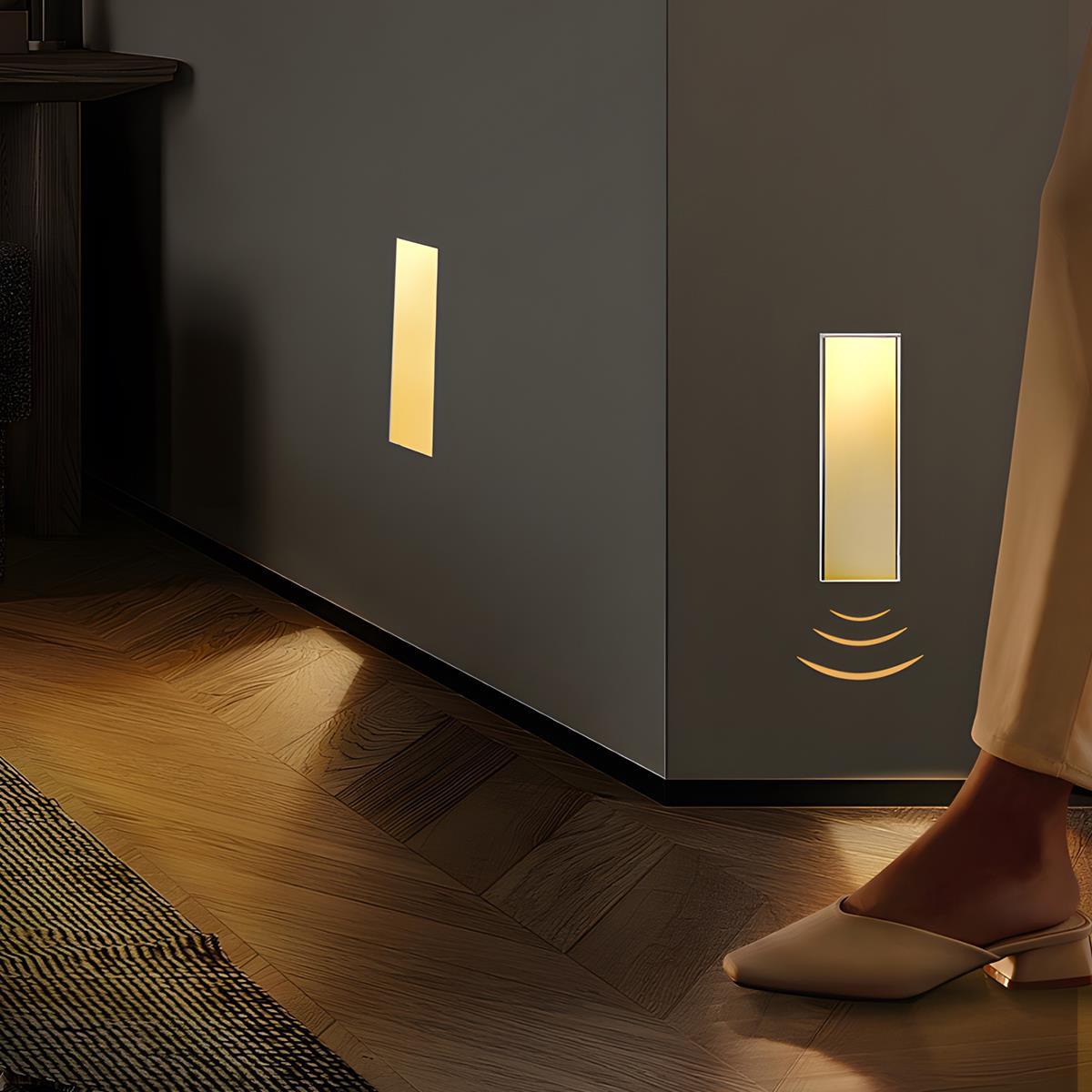 NovaLume Recessed LED Wall Sconces With Motion Sensor For Energy-Efficient Hallway Lighting