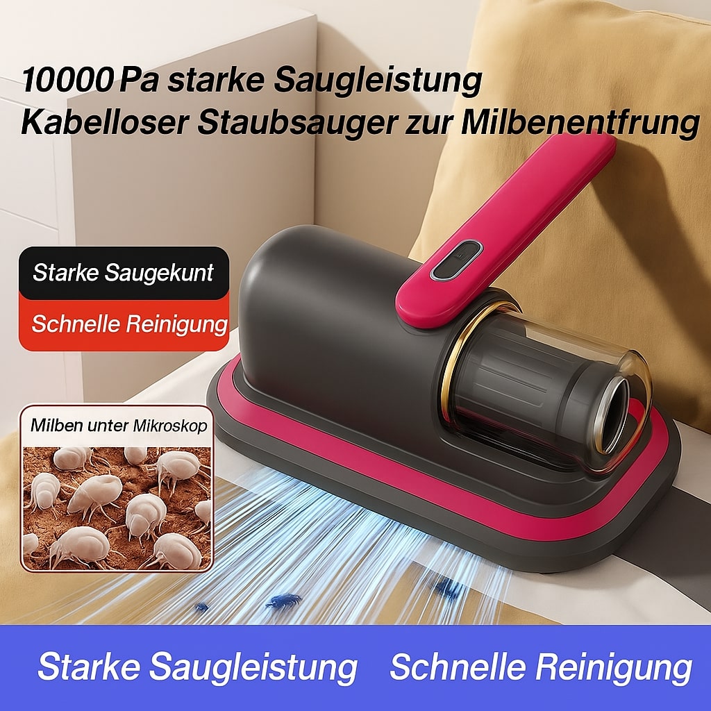 Aspirateur à main sans fil MiniStaub — mini format compact pour les miettes, la poussière et les poils d’animaux