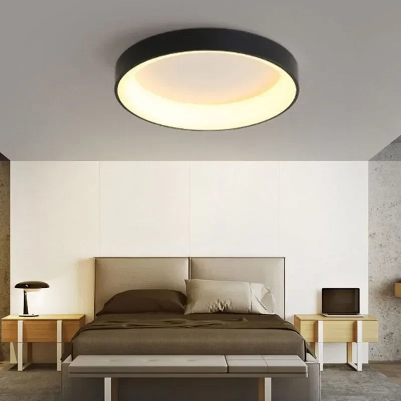 Round Nordic-Style LED Flush Mount Ceiling Light | Ka-mostore