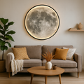 Lunara Wall Light With Moon Theme Featuring Realistic Crater Texture And Soft Led Glow