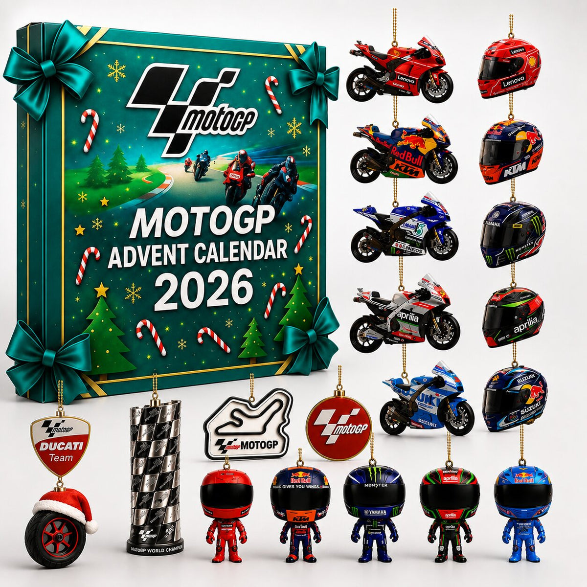 MotoGP adventi naptár 2026 — 24 napos, versenyzés ihlette meglepetésvisszaszámlálás