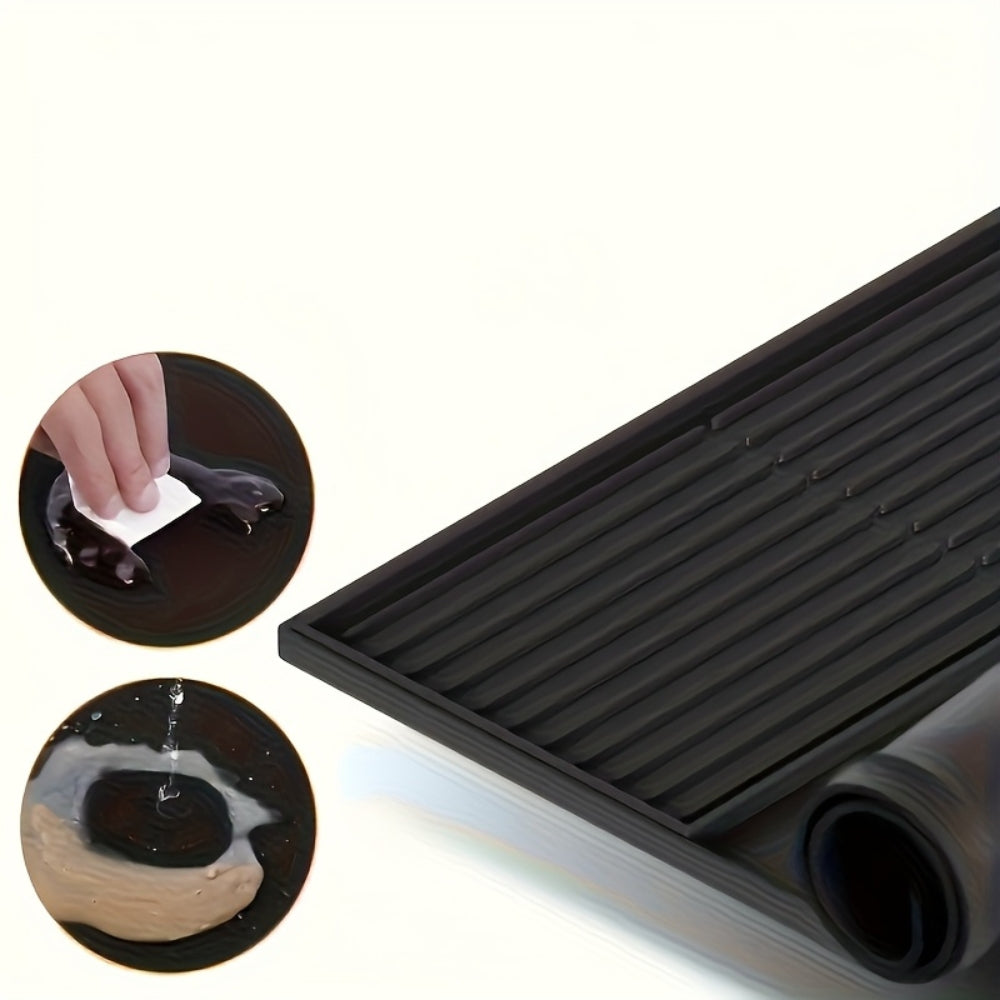 Silicone Coffee Station Mat with Drip Channels | Ka-mostore