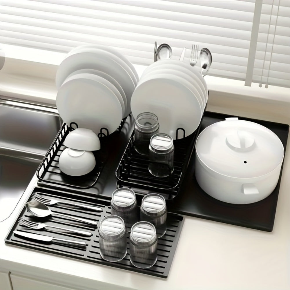 Silicone Coffee Station Mat with Drip Channels | Ka-mostore