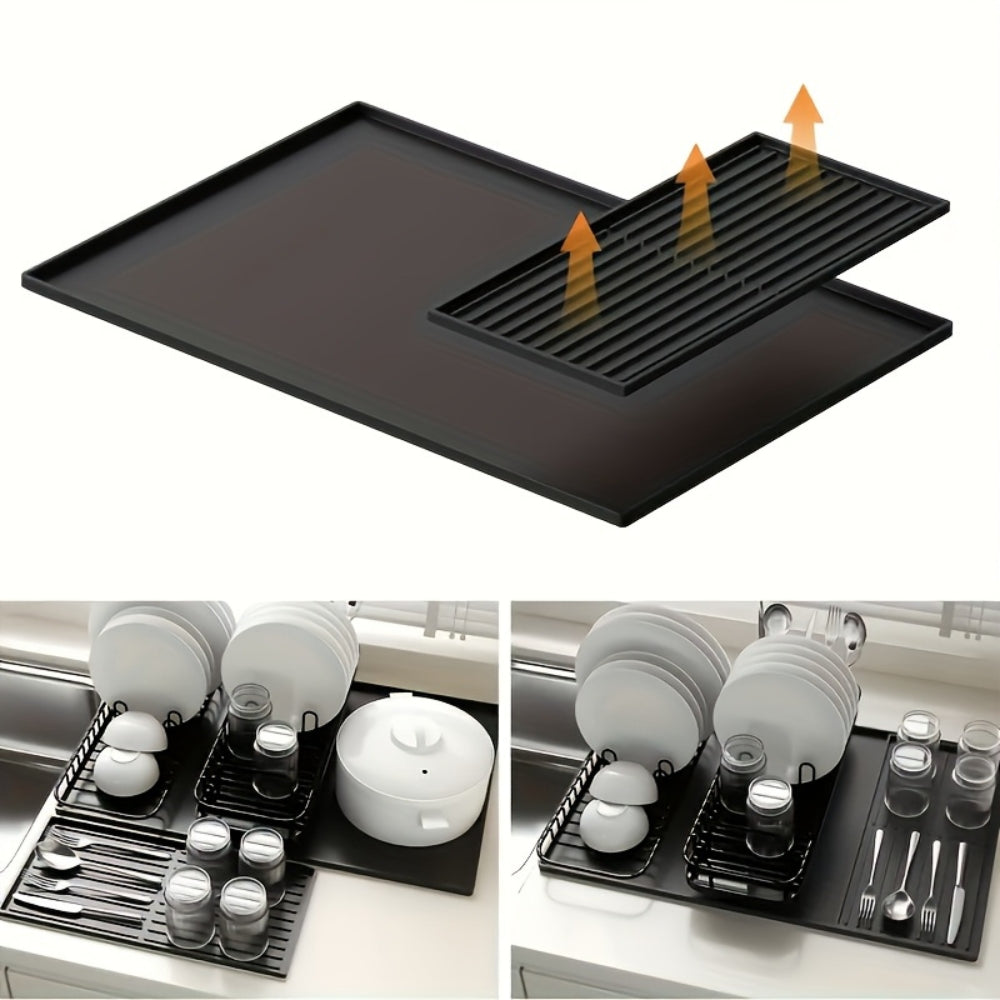 Silicone Coffee Station Mat with Drip Channels | Ka-mostore